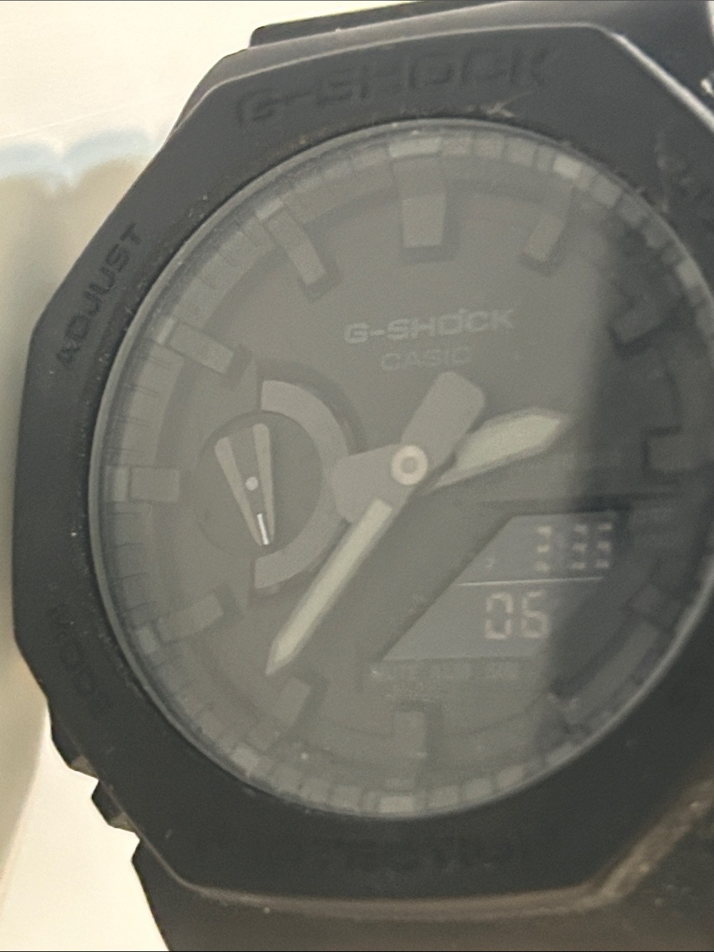 Casio G-Shock GA-2100-1A1 All Black Stealth CasiOak Watch Octagon